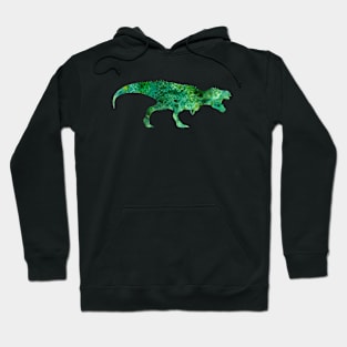 Green T Rex Watercolor Painting 2 Hoodie